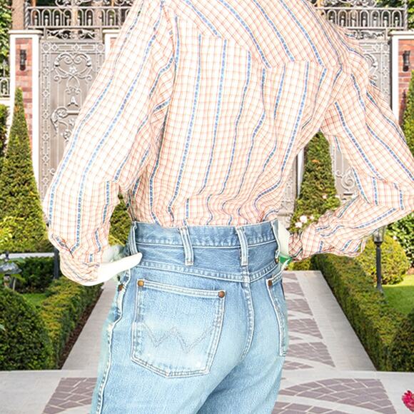 Vintage Aztec Western Cowgirl Snap Shirt Blouse M - Picture 3 of 7